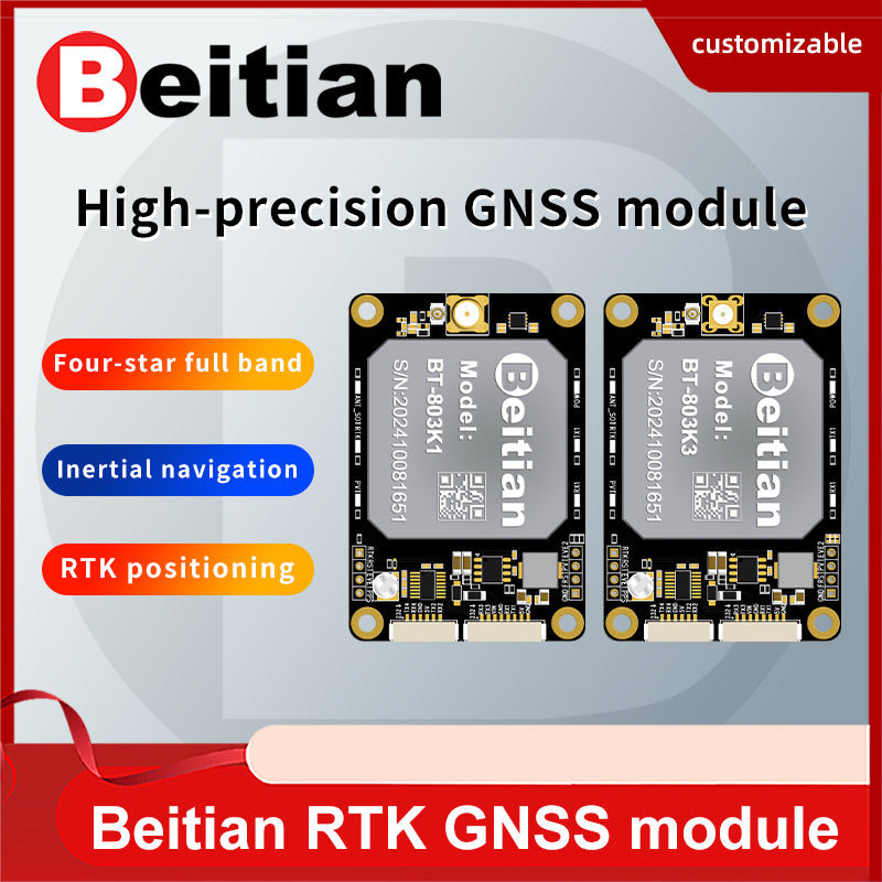 Beitian Sino K803 high-precision GNSS module RTK differential inertial navigation measurement Beidou GPS positioning BT-803K1 Beitian Sino K803 high-precision GNSS module RTK differential inertial navigation measurement Beidou GPS positioning BT-803K1